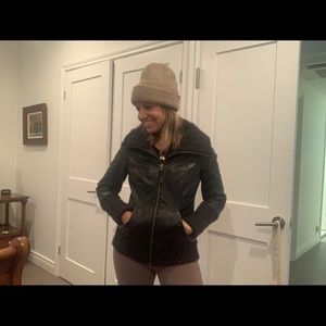 Mackage leather jacket in black